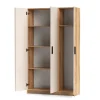 Mueble Multiusos 3 Puertas con Estantes ELBA Acabado Mauvella-Beig A031EL01MVG