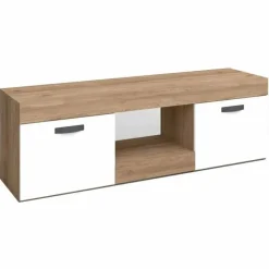 Mueble TV con 2 Puertas ARGOS 2 en Naturale/Blanco