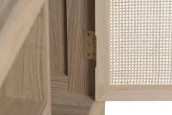 Mueble TV de Abeto y Ratán Natural con 2 Puertas MB-222240