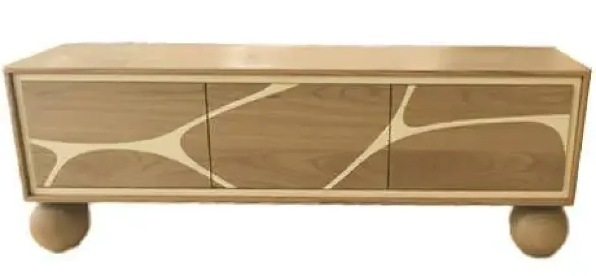 Mueble TV de Acacia con 3 Puertas MB-227294