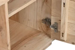 Mueble TV de Acacia Natural con Puertas y Cajones MB-220538