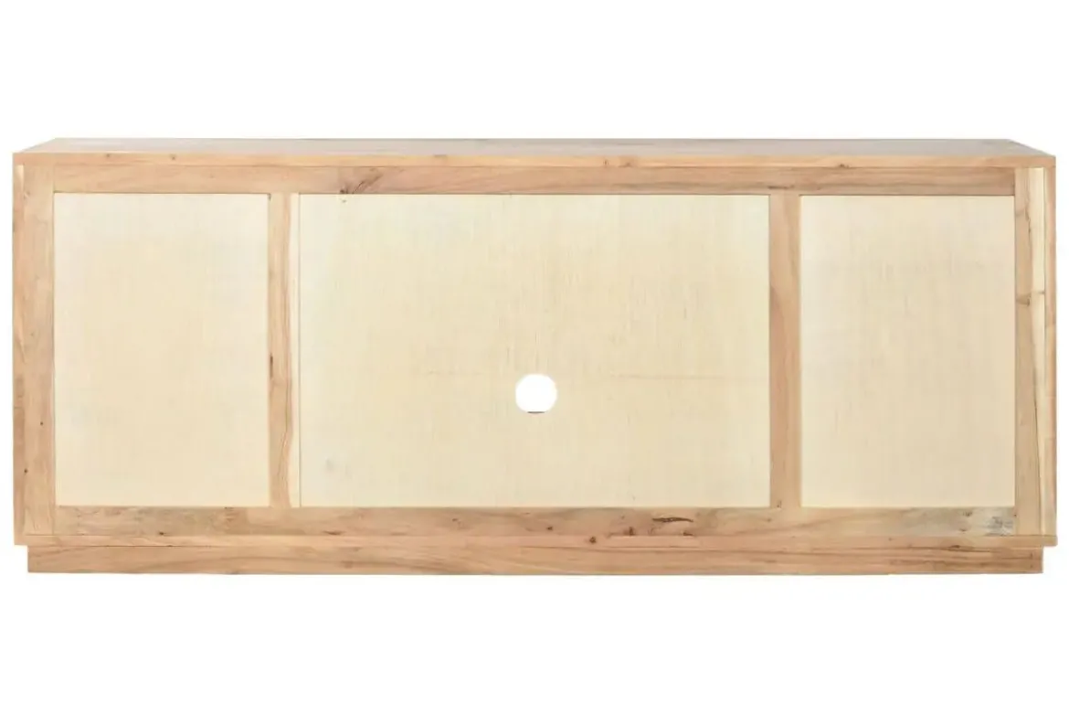 Mueble TV de Acacia Natural con Puertas y Cajones MB-220538