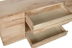 Mueble TV de Acacia Natural con Puertas y Cajones MB-220538