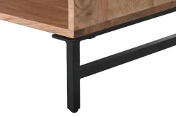 Mueble TV de Acacia Natural con Patas de Metal MB-212655