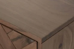 Mueble TV de Acacia y Metal Marrón 140 cm MB-222420