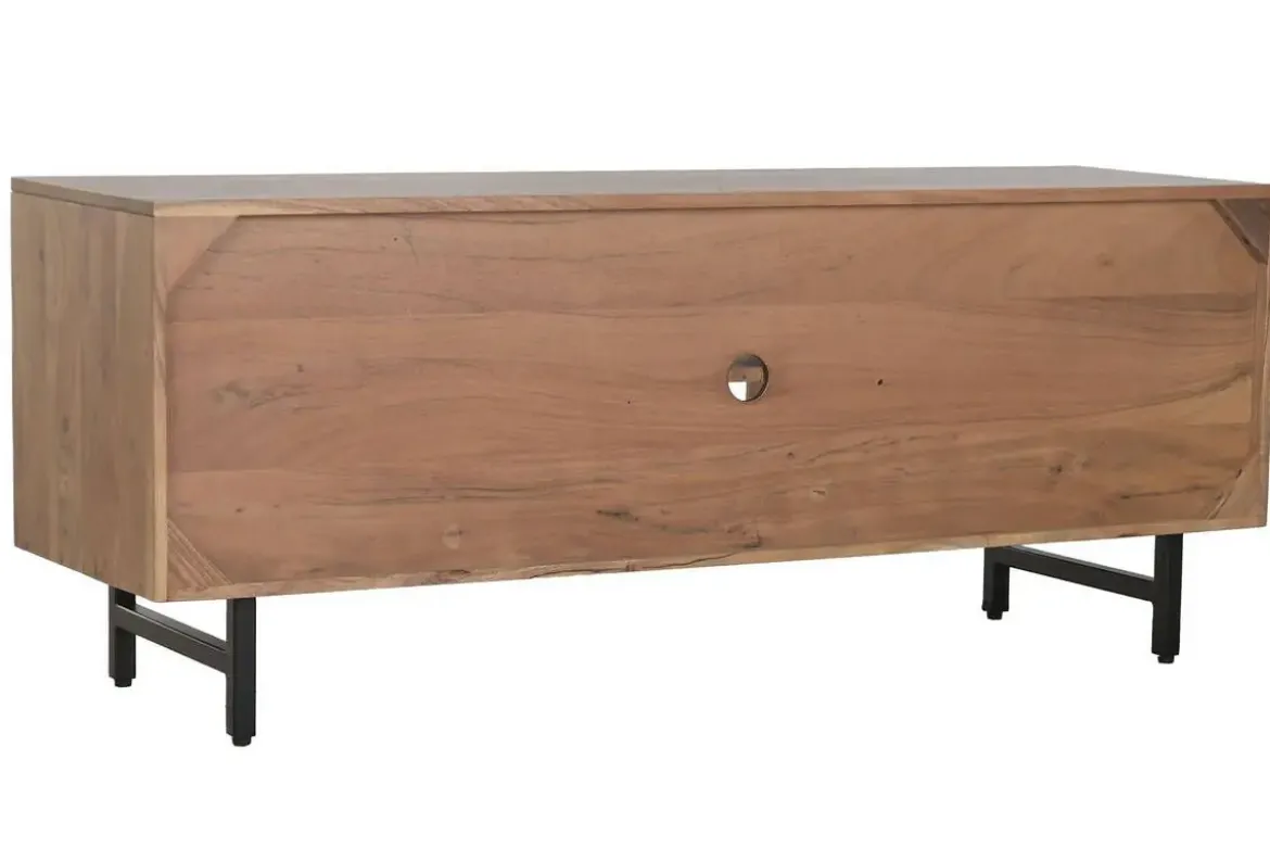 Mueble TV de Acacia y Metal Marrón 140 cm MB-222420