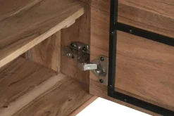 Mueble TV de Acacia y Metal Marrón 140 cm MB-222420