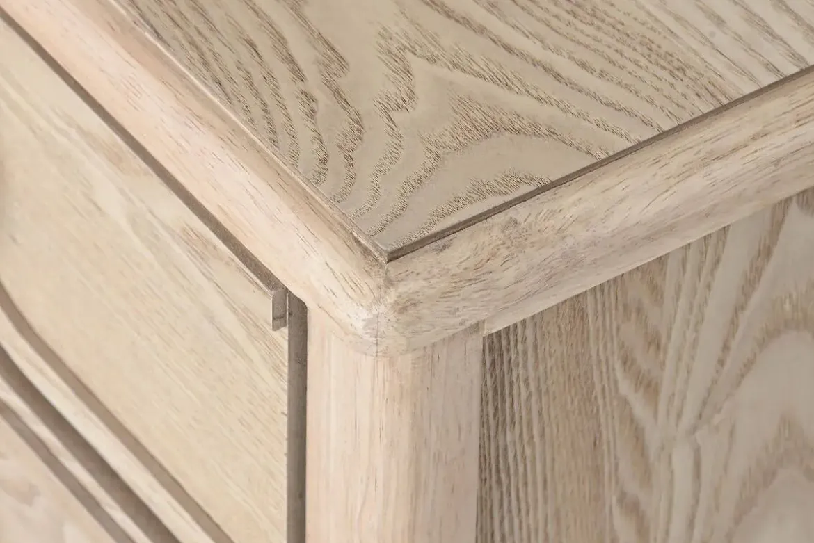 Mueble TV de Madera de Abeto con 6 Cajones Natural MB-219387
