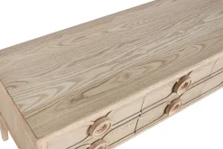 Mueble TV de Madera de Abeto con 6 Cajones Natural MB-219387