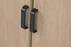 Mueble TV de Madera de Abeto y Metal Marrón 140 cm MB-219969