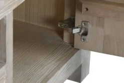 Mueble TV de Madera de Hevea con Metal 160 cm MB-219407