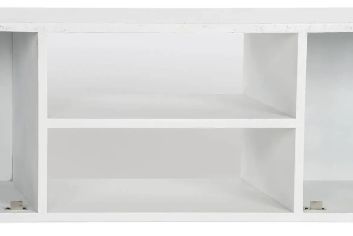 Mueble TV de Madera de Mango Blanco con Patas Metal MB-206320