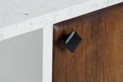 Mueble TV de Madera de Mango Blanco con Patas Metal MB-206320