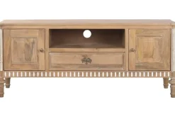 Mueble TV de Madera de Mango con Puertas y Cajón MB-223081