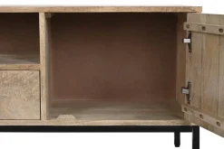 Mueble TV de Madera de Mango con Patas de Metal MB-201130