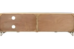 Mueble TV de Madera de Mango con Diseño de Mandalas y Metal MB-219963
