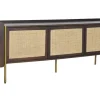 Mueble TV de Madera de Mango con Puertas de Fibra MB-222840