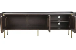 Mueble TV de Madera de Mango con Puertas de Fibra MB-222840