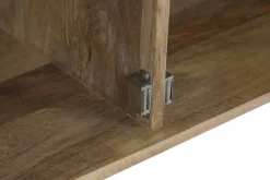 Mueble TV de Madera de Mango con Puertas de Cristal MB-224133