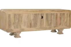 Mueble TV de Madera de Mango con Puertas de Cristal MB-224133