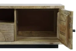 Mueble TV de Madera de Mango con Puertas y Cajón MB-205539