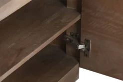 Mueble TV de Madera de Mango Natural con 2 Puertas MB-215235