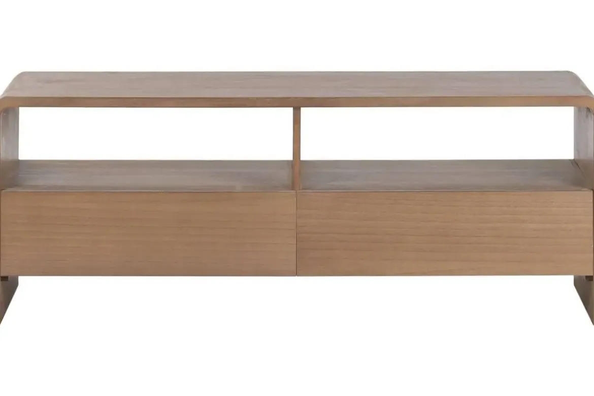 Mueble TV de Madera Paulownia y Olmo con 2 Cajones MB-222825