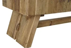 Mueble TV de Madera Reciclada Natural con Puertas y Cajón MB-182194