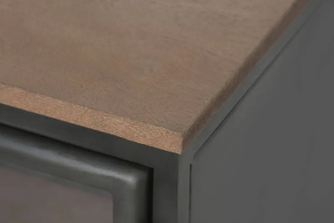 Mueble TV de Madera y Metal Natural MB-208536