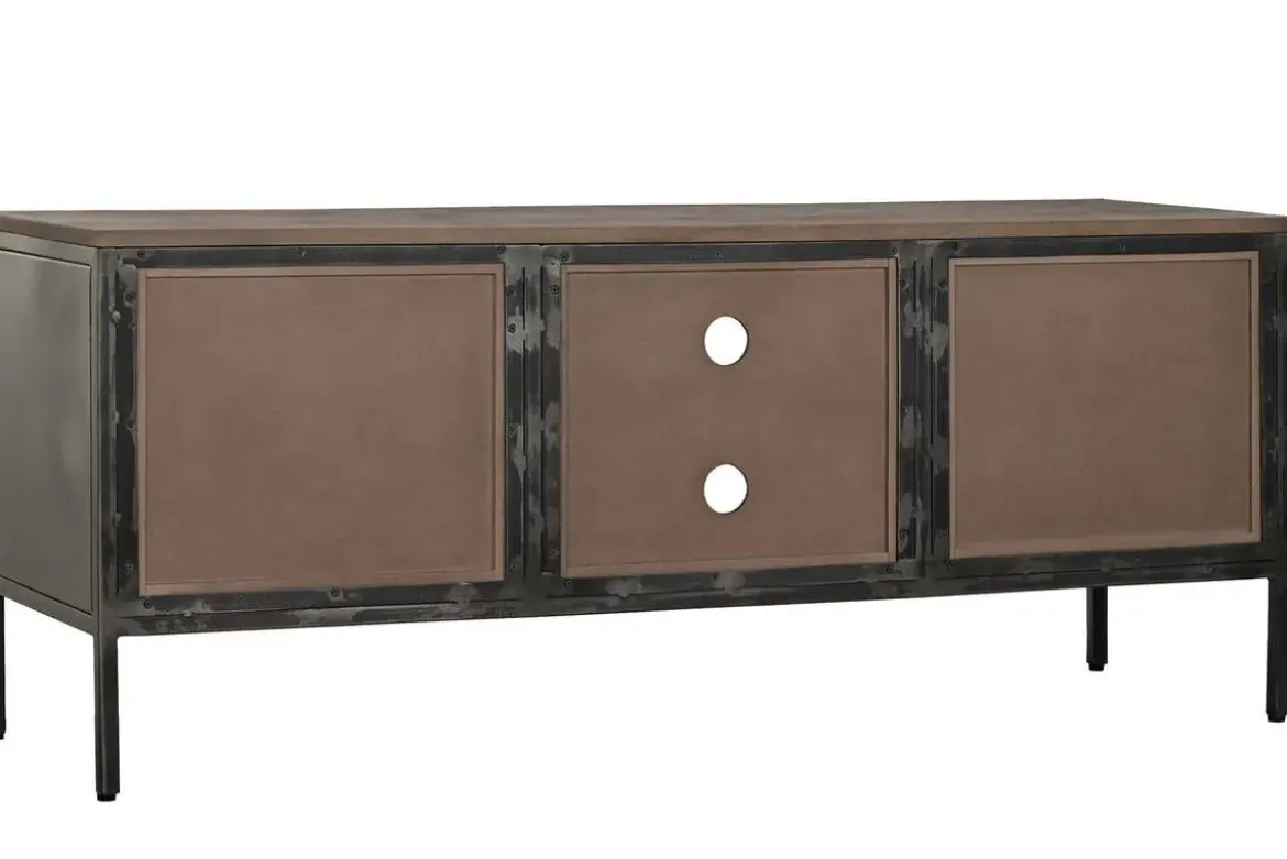 Mueble TV de Madera y Metal Natural MB-208536