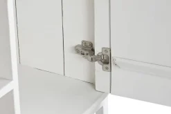 Mueble TV de Mango Blanco con Base de Metal MB-200594