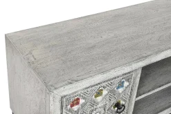 Mueble TV de Mango con Cerámica Beige MB-201139
