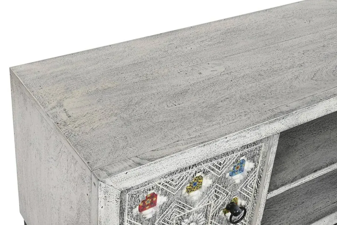 Mueble TV de Mango con Cerámica Beige MB-201139