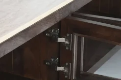 Mueble TV de Mango con Mármol Travertino 180 cm MB-220593
