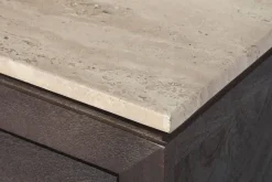 Mueble TV de Mango con Mármol Travertino 180 cm MB-220593
