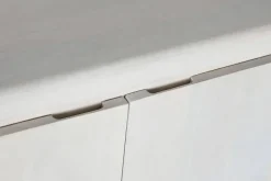 Mueble TV de Mango de 140 cm Blanco con Puertas y Huecos MB-214808