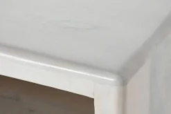 Mueble TV de Mango de 140 cm Blanco con Puertas y Huecos MB-214808