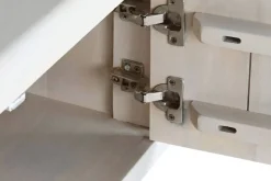 Mueble TV de Mango de 140 cm Blanco con Puertas y Huecos MB-214808