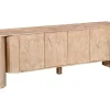 Mueble TV de Mango Encalado 180 cm con Cuatro Puertas MB-221945