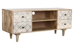 Mueble TV de Mango Natural con Cajones MB-206553