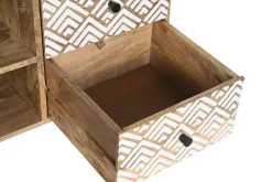 Mueble TV de Mango Natural con Cajones MB-206553