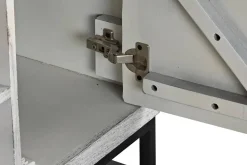 Mueble TV de Mango y Metal con Mandala Blanco MB-200028