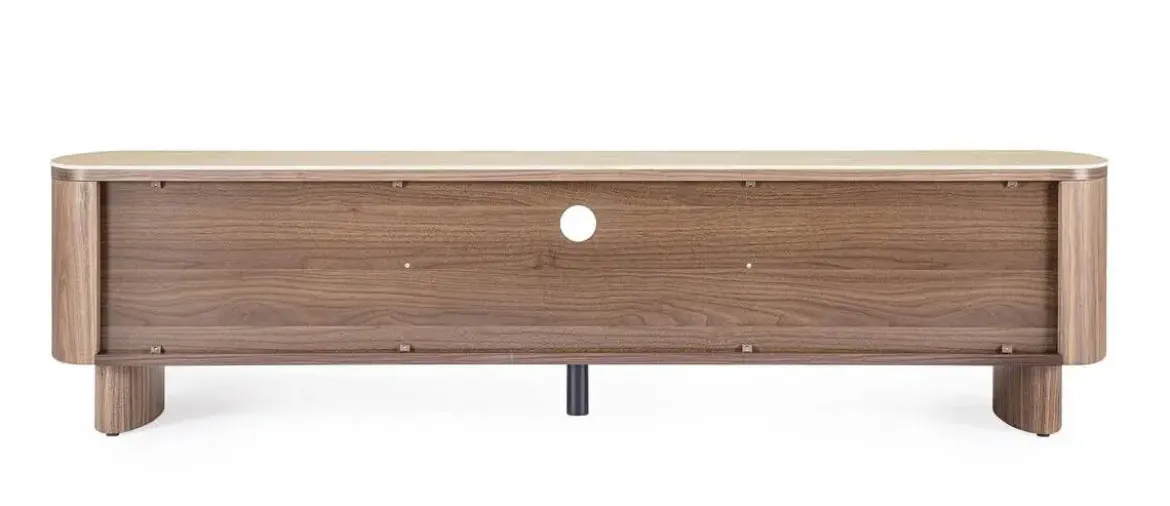 Mueble TV de Nogal con Piedra Sinterizada EZEKIEL 0747347