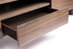 Mueble TV de Nogal con Piedra Sinterizada EZEKIEL 0747347