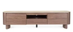 Mueble TV de Nogal con Piedra Sinterizada EZEKIEL 0747347