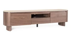 Mueble TV de Nogal con Piedra Sinterizada EZEKIEL 0747347