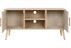 Mueble TV de Paulownia con 2 Puertas Acabado Natural MB-212894