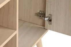 Mueble TV de Paulownia con 2 Puertas Acabado Natural MB-212894