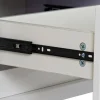 Mueble TV Moderno de MDF con Cristal Blanco MB-188064