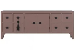 Mueble TV Oriental de Madera de Abeto Color Moka MB-230818